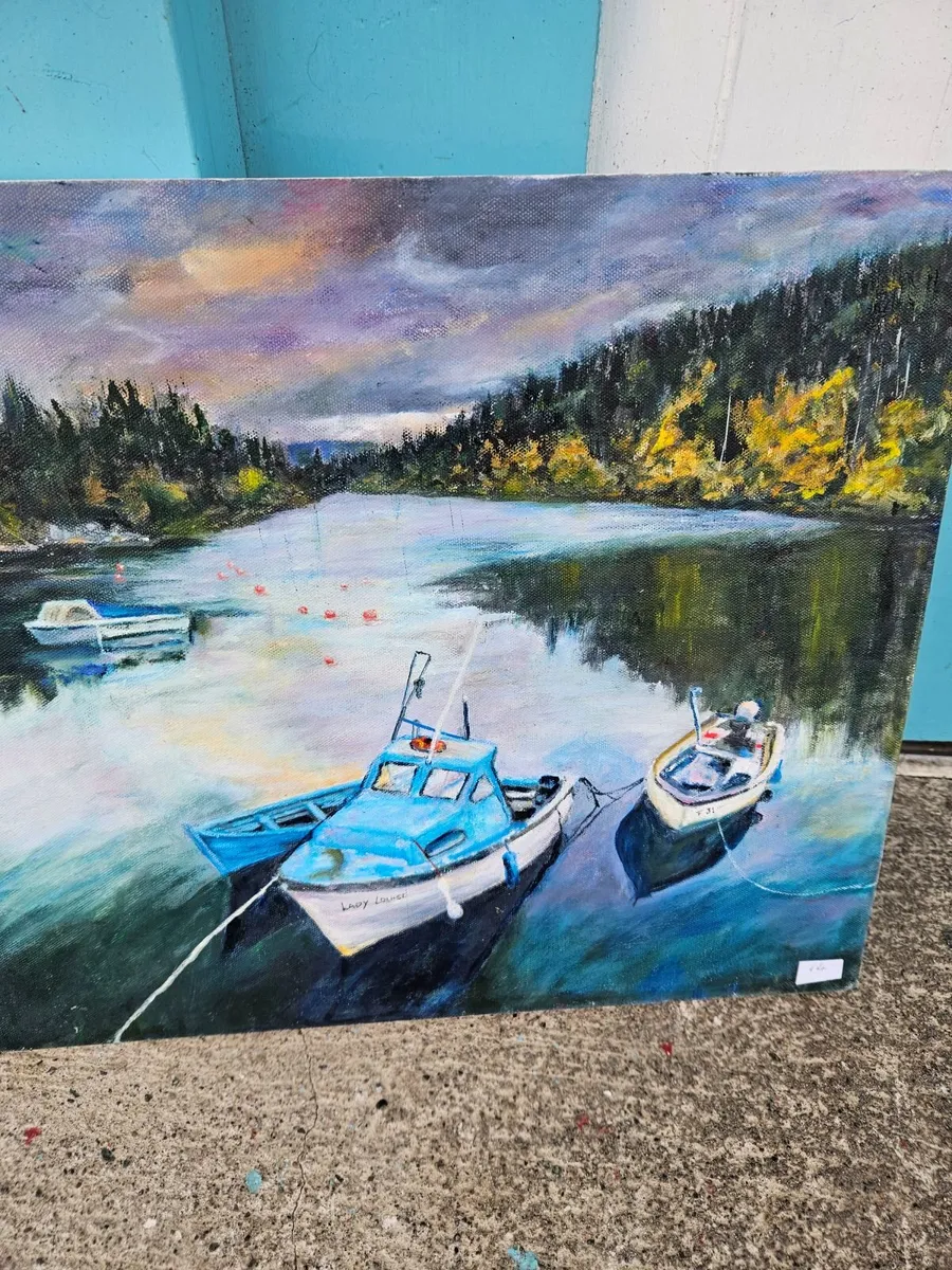 Picture Oil on Canvas - Image 4