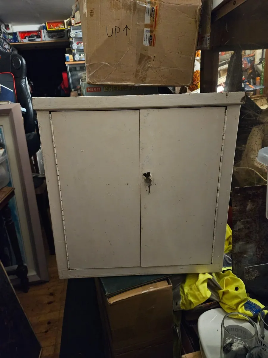 Vintage Mid Century Wall Cabinet - Image 1