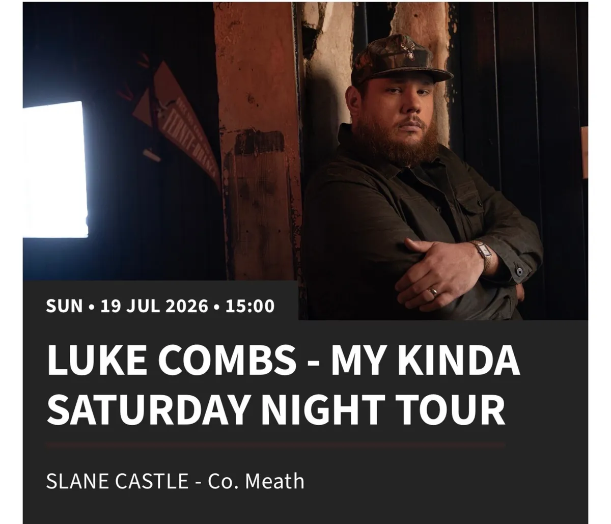 LUKE COMBS SLANE CASTLE X2 TICKETS - Image 1