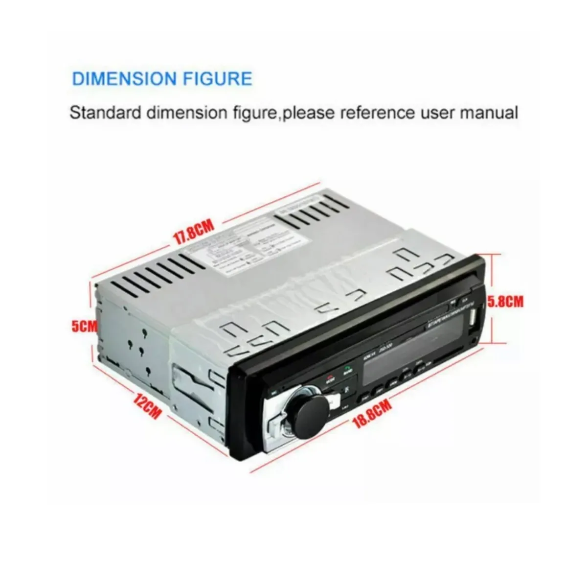 Stereo Bluetooth FM/USB/AUX/SD MP3 Player - Image 2