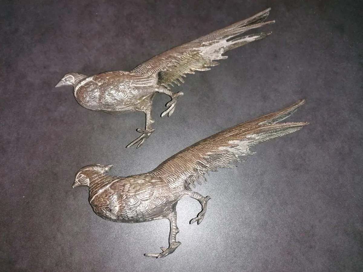 French Silver Plated Pheasants - Image 4