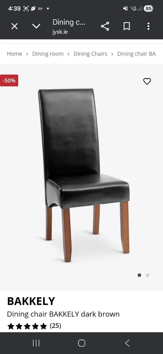 4 x Dinning Chairs - Image 2