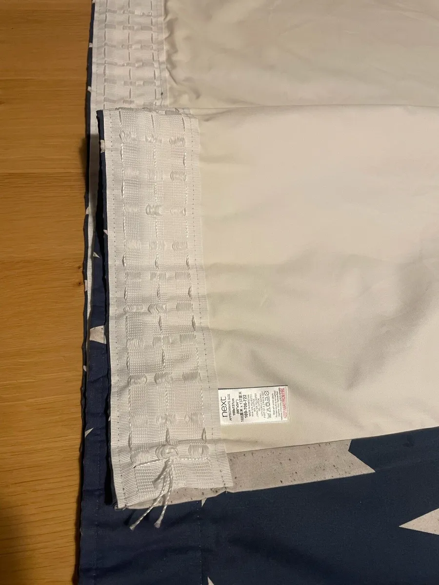 Next navy and grey star curtains - Image 3