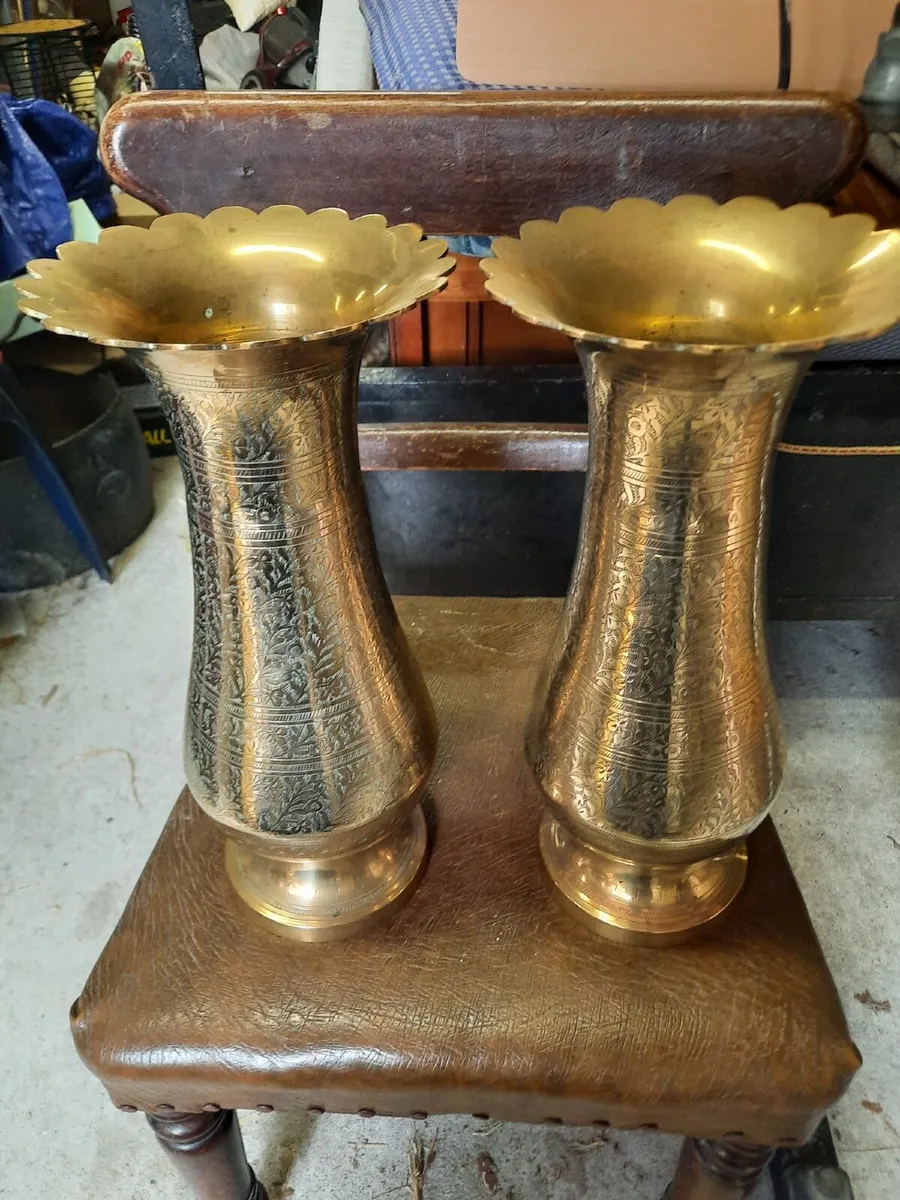 Vintage brass vases - Image 4