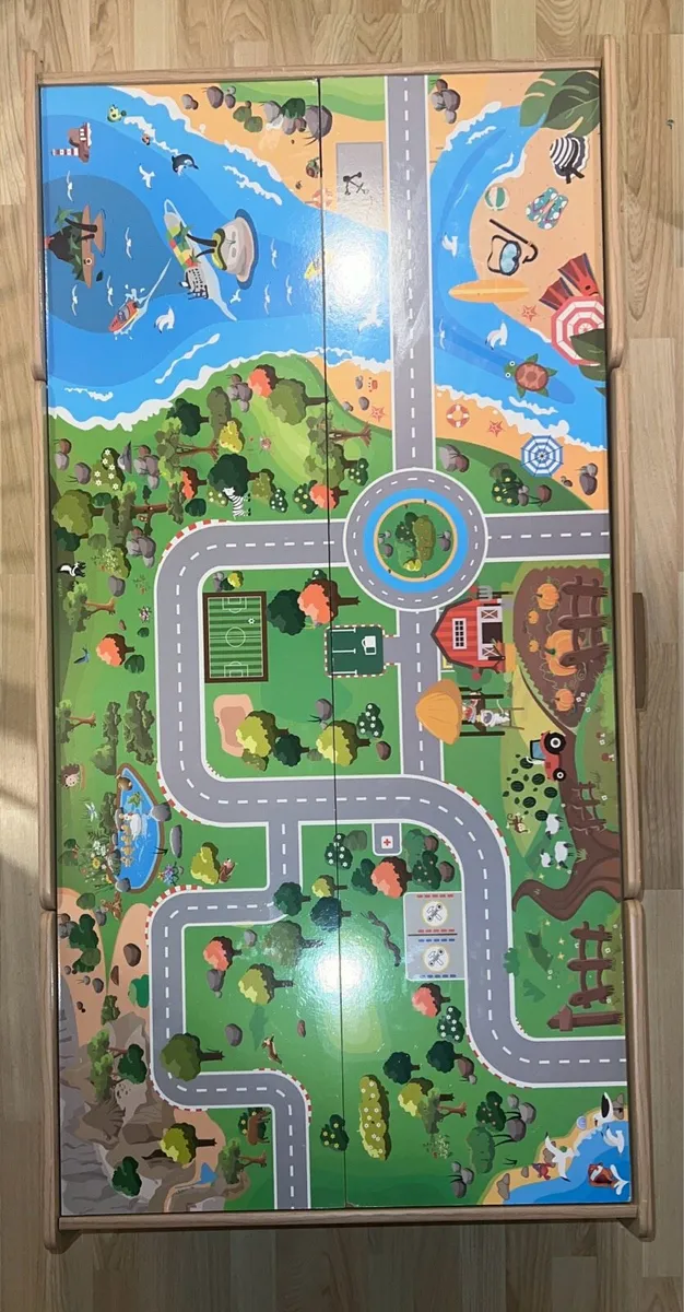 Squirrel Play Wooden Train Set Table 100 Pieces - Image 3