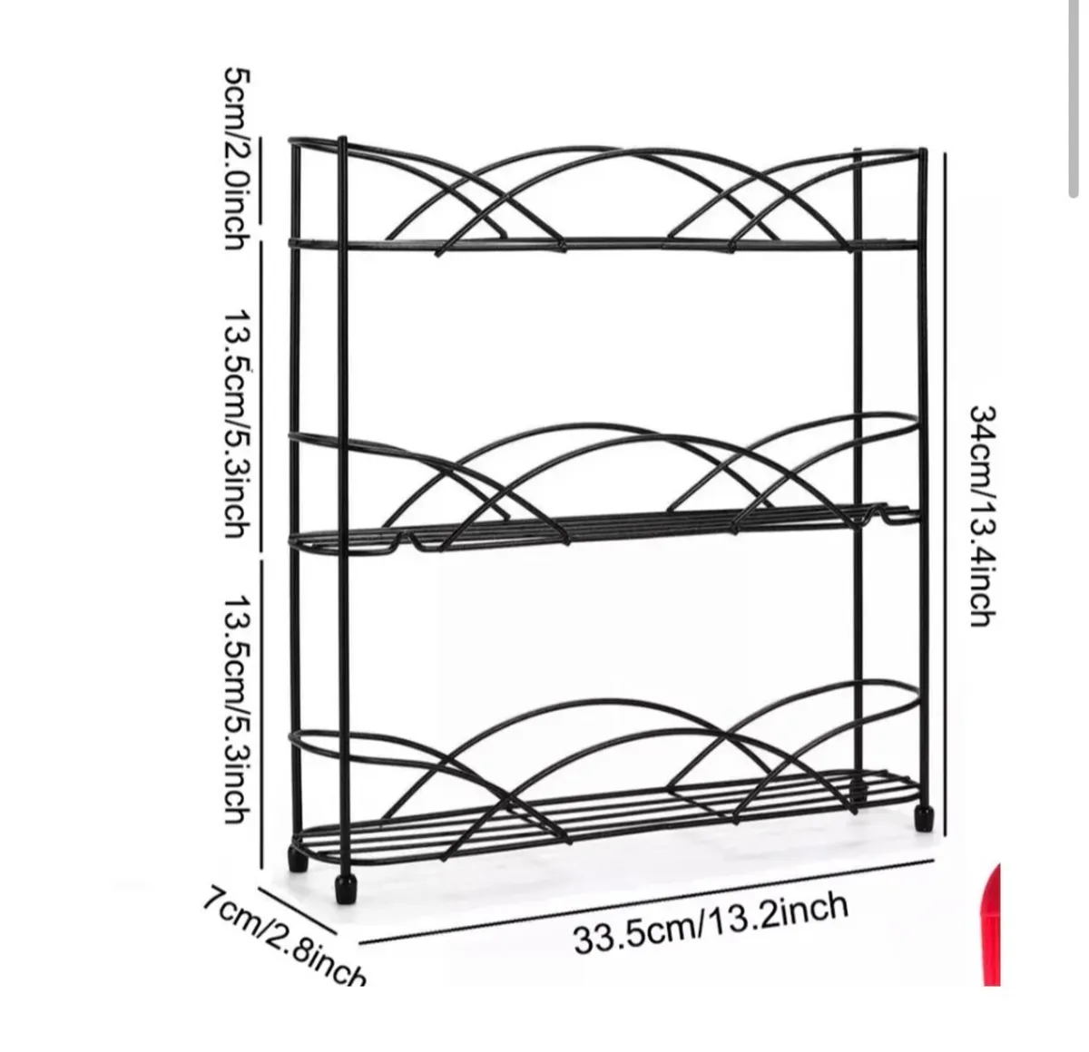 3 Tier Metal Spice Rack NEW - Image 4
