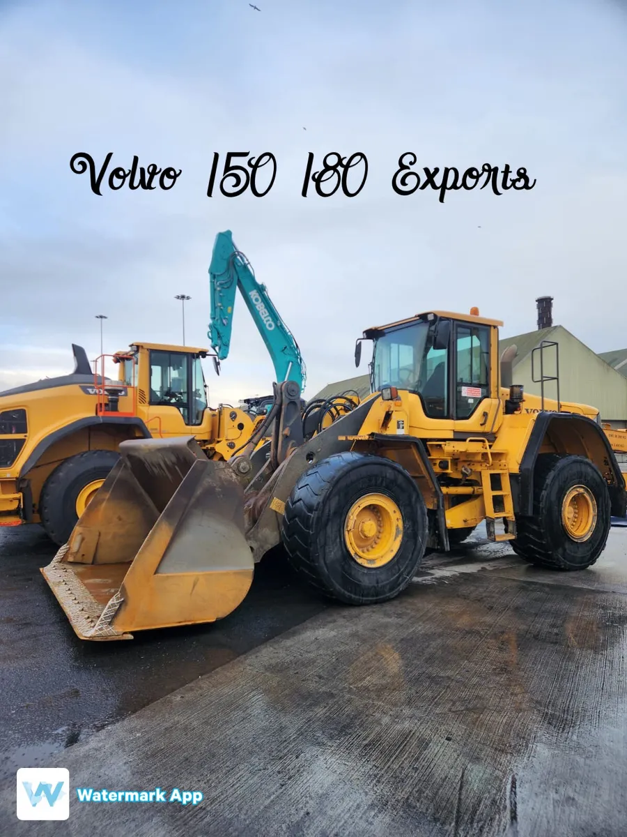 Volvo loading shovels exports