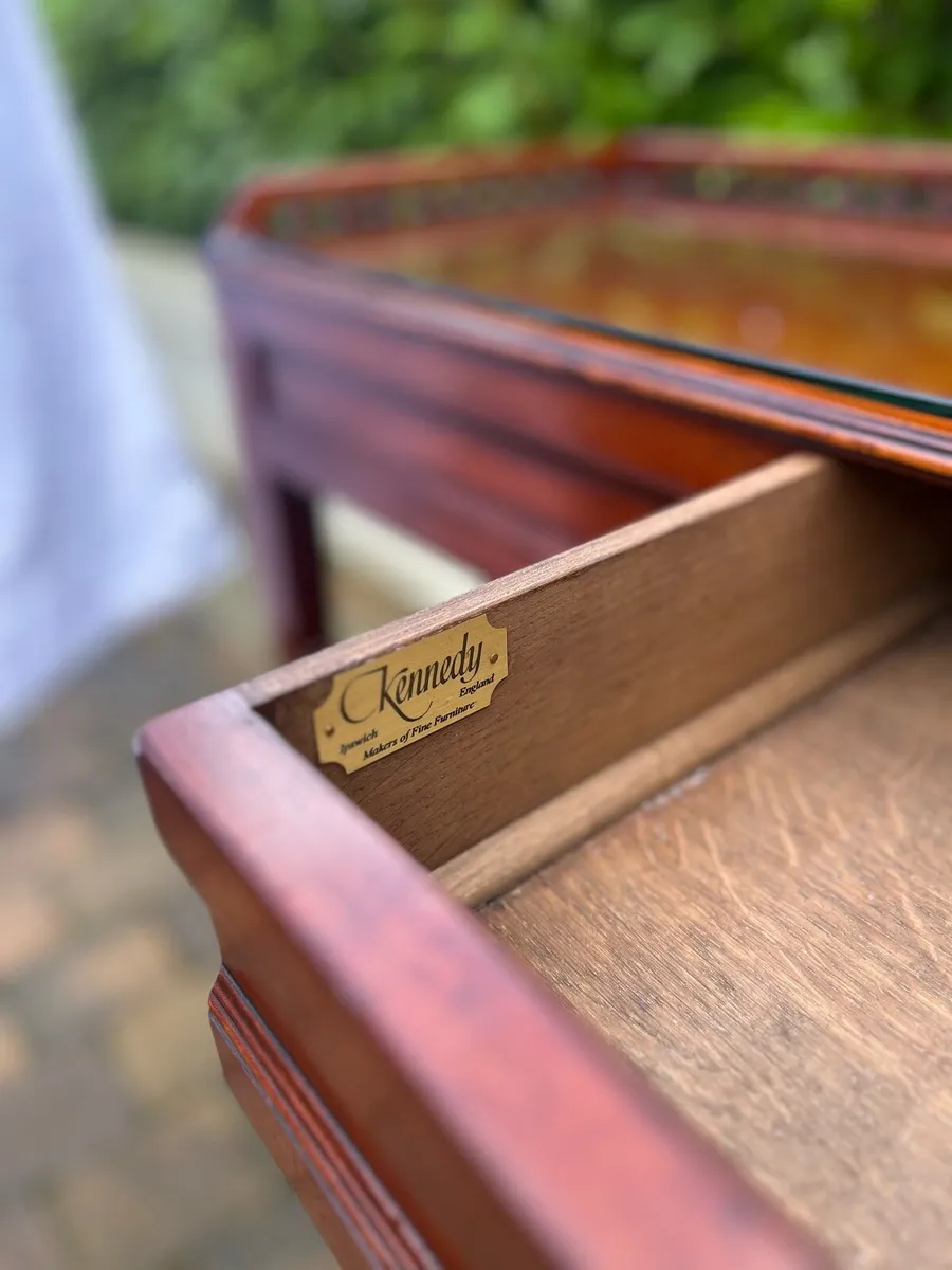 Antique console table / desk display table - Image 3