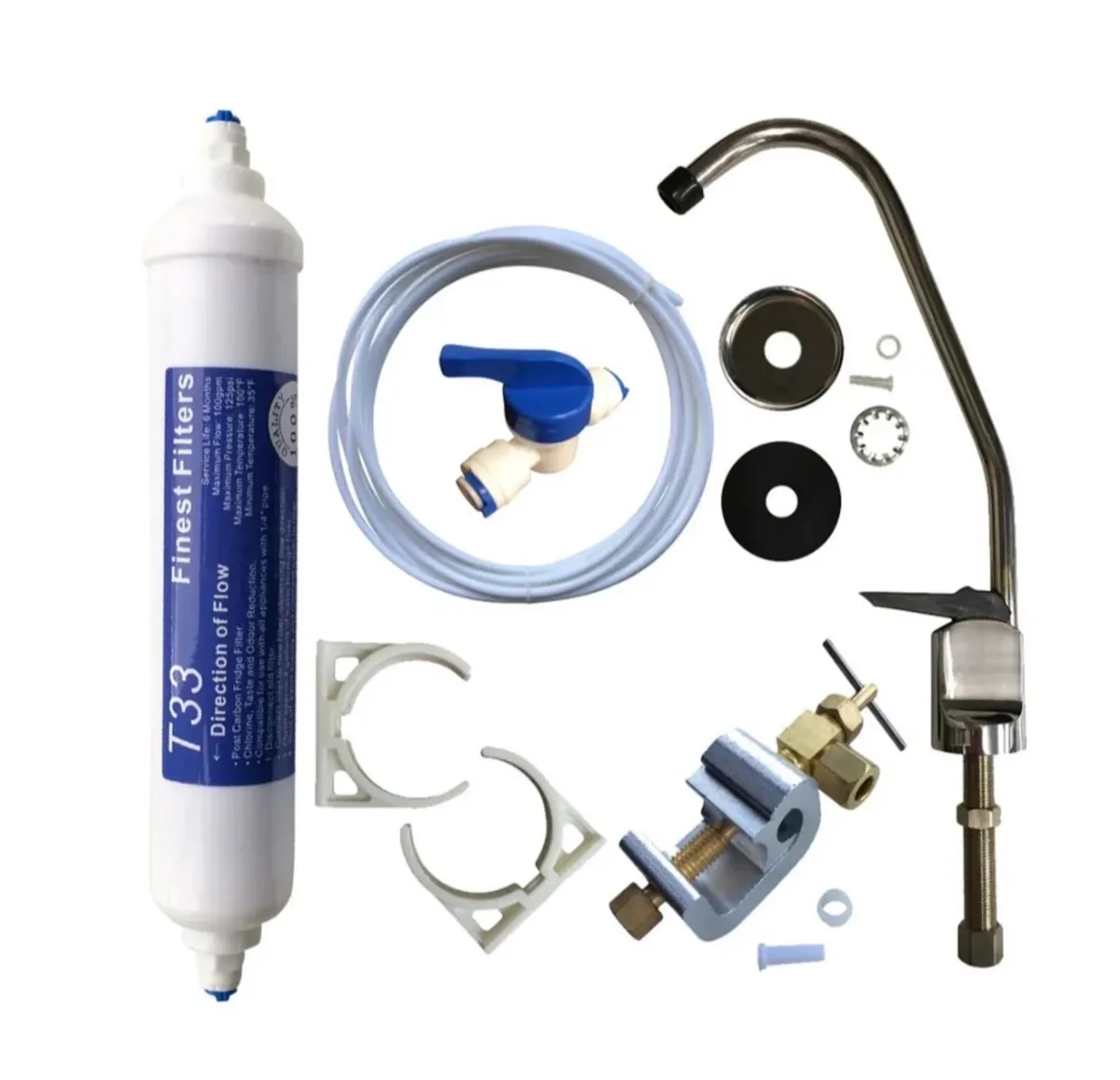 Undersink Water Filter Kit with Tap • Full System