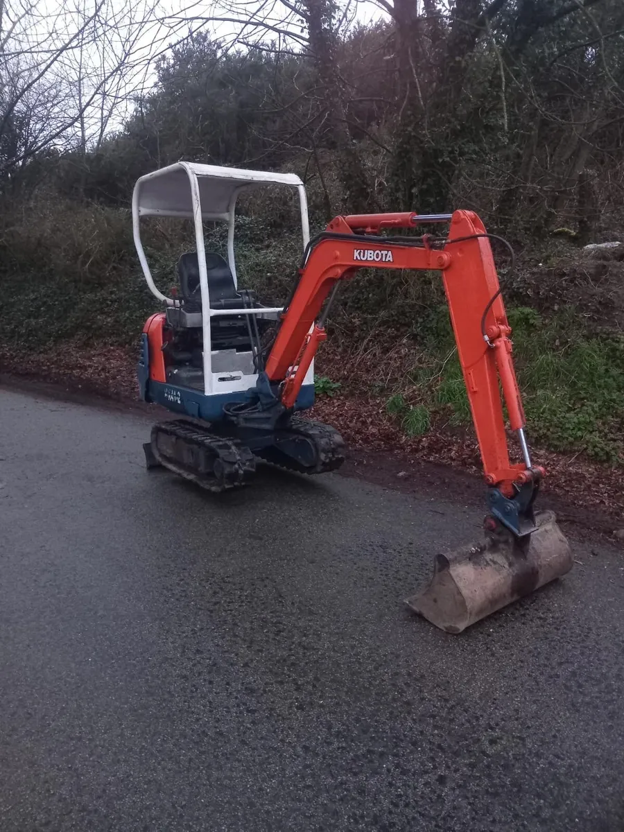 Kubota mini digger - Image 1