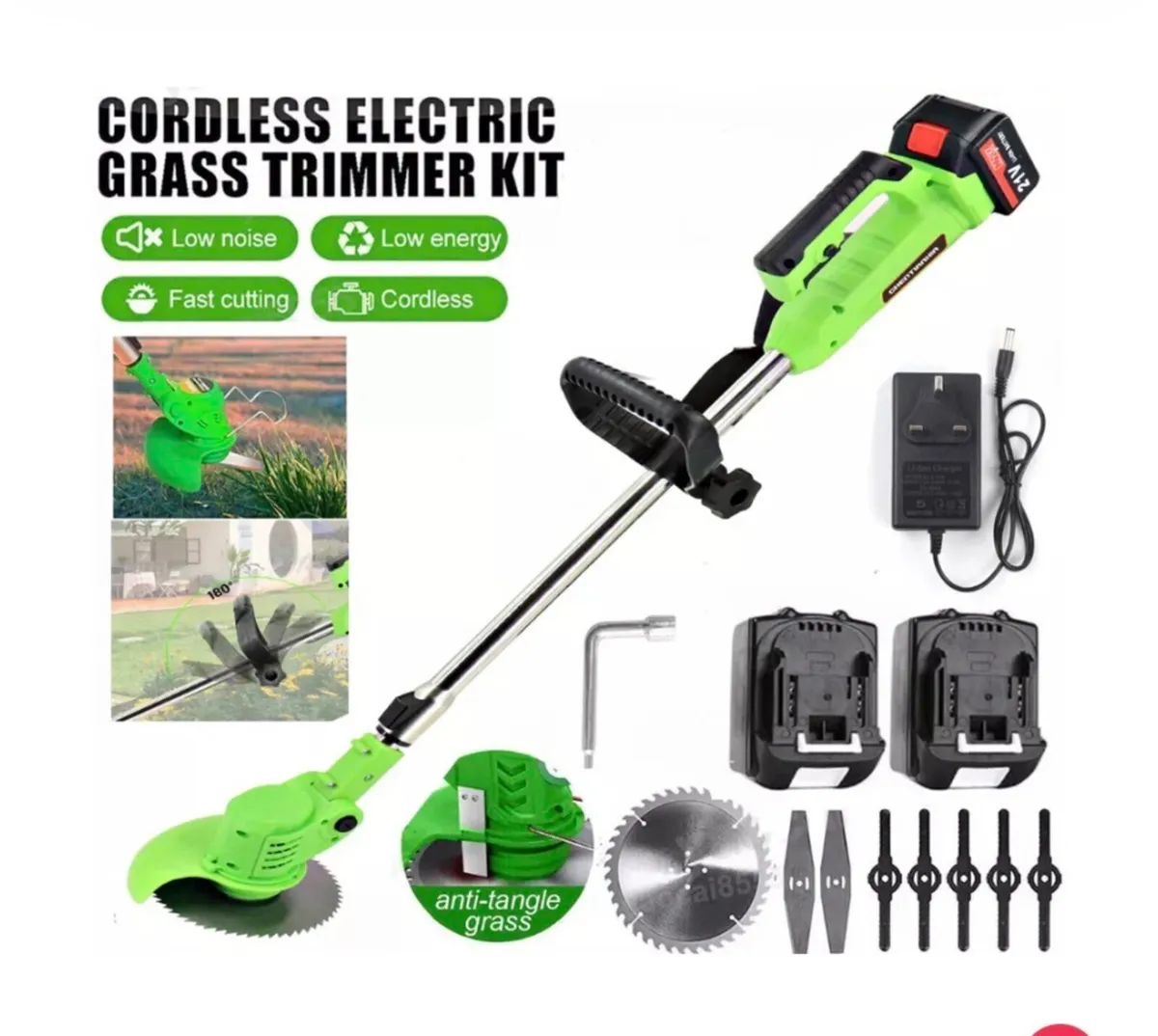 21V Cordless Strimmer Grass Trimmer NEW