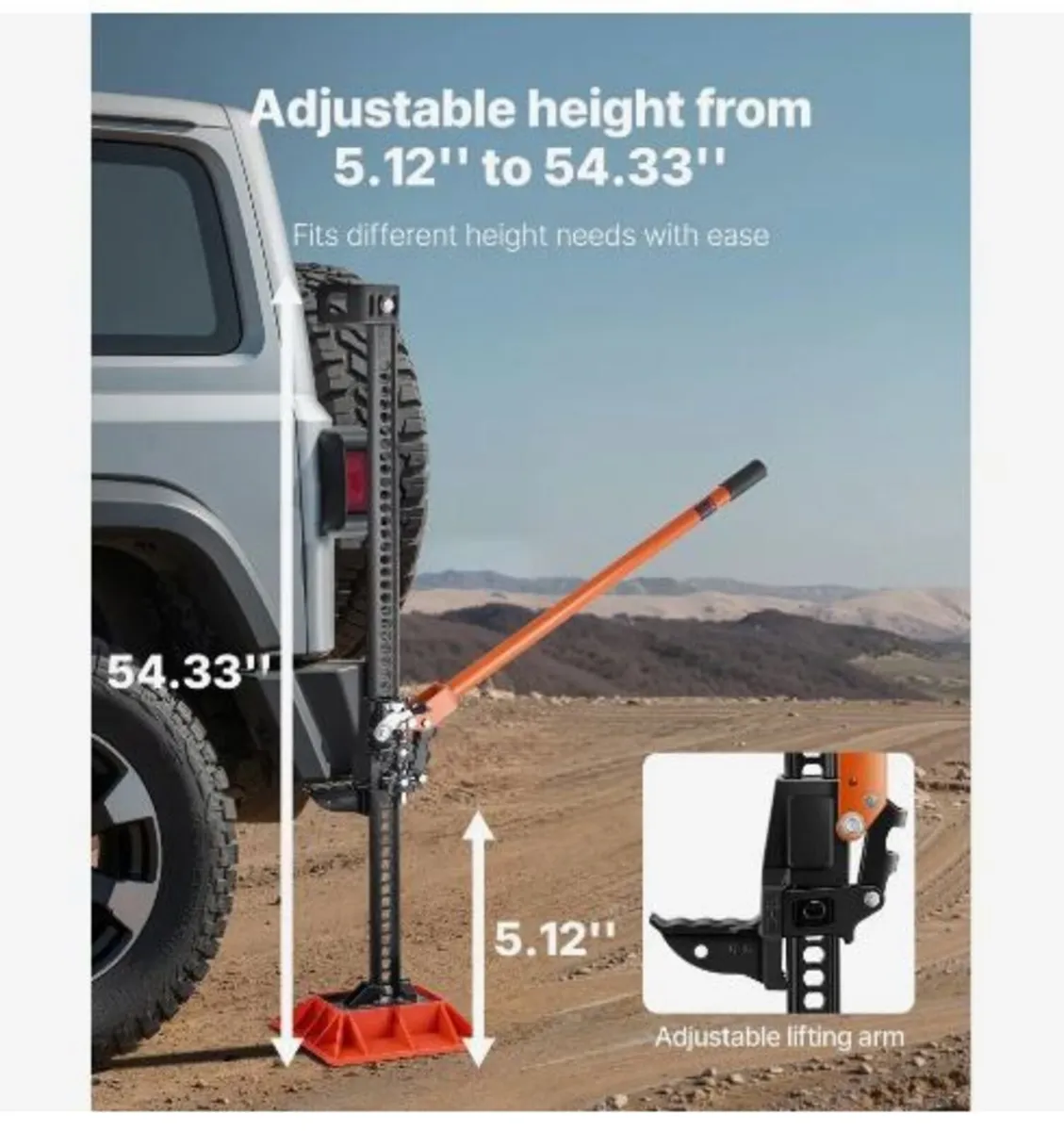 Farm Jack with Base, 152.5 cm Utility High Lift - Image 2