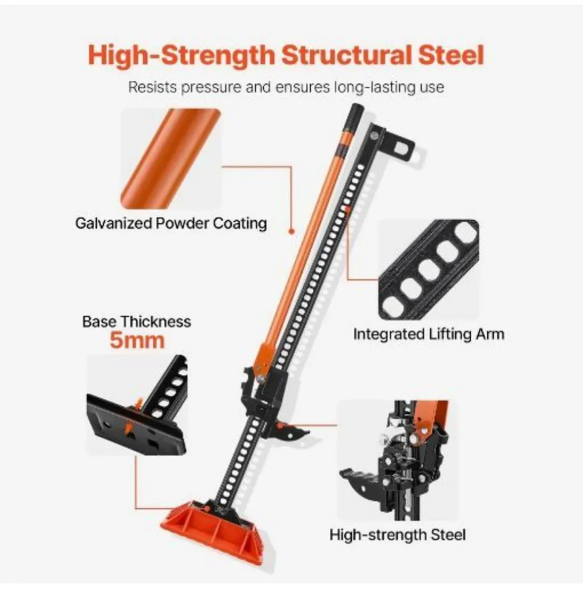 Farm Jack with Base, 152.5 cm Utility High Lift - Image 4