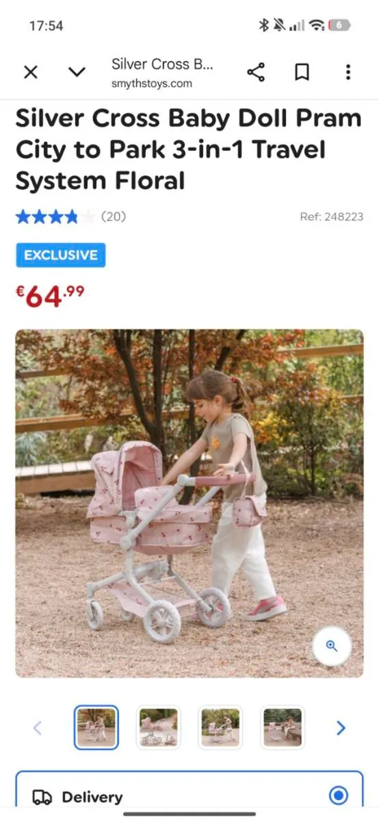 Dolls pram - brand new unused - Image 3