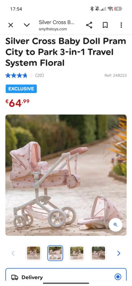 Dolls pram - brand new unused - Image 4