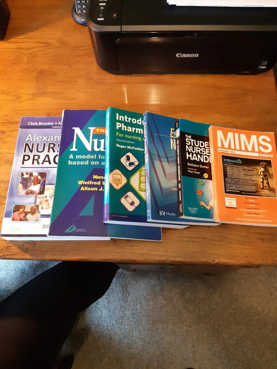 Student Nursing College Course Books. - Image 1
