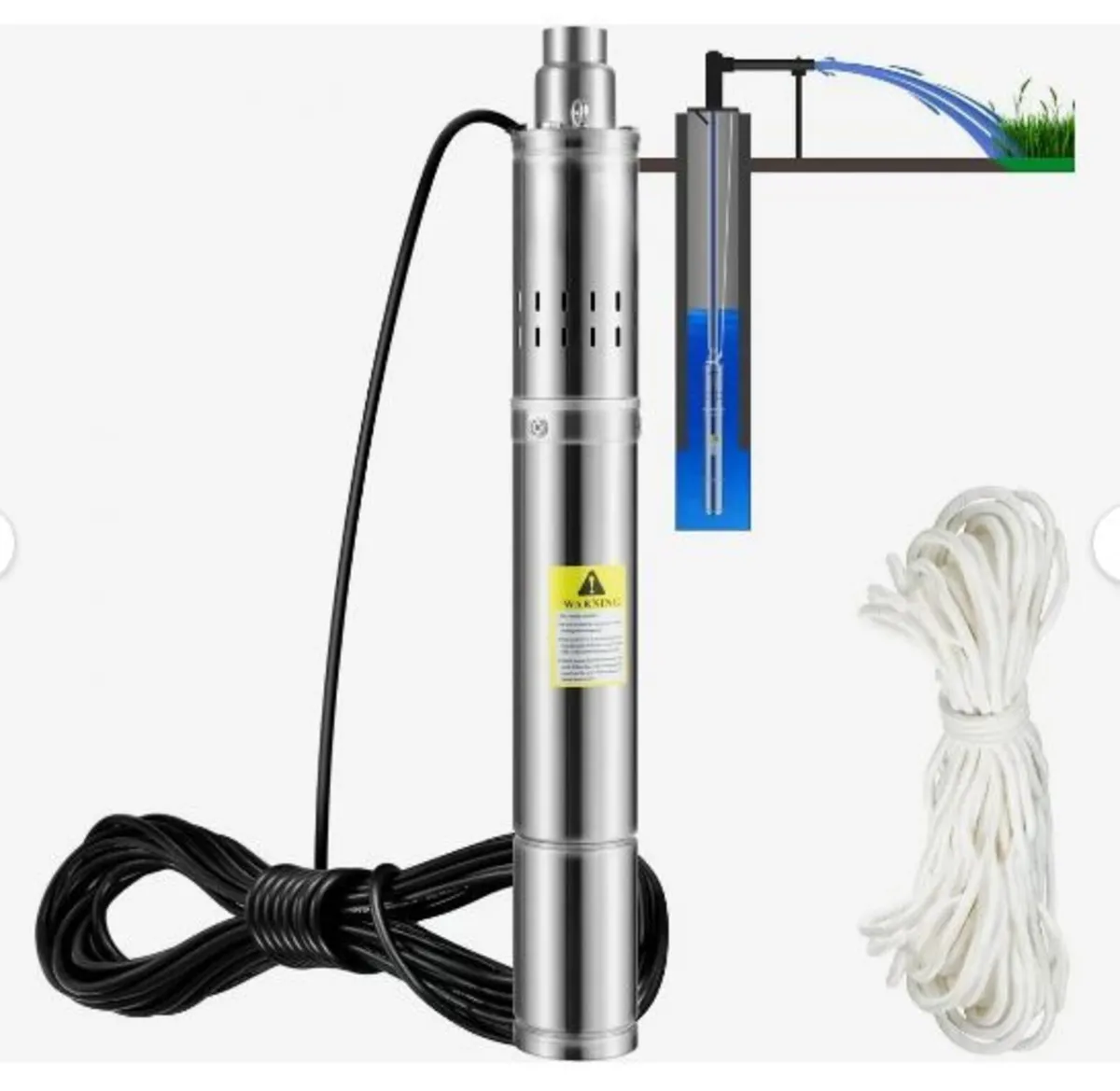 Deep Well Submersible Pump, 550W - Image 1
