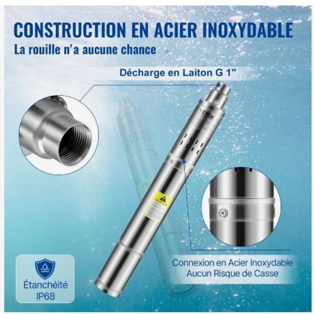 Deep Well Submersible Pump, 550W - Image 3