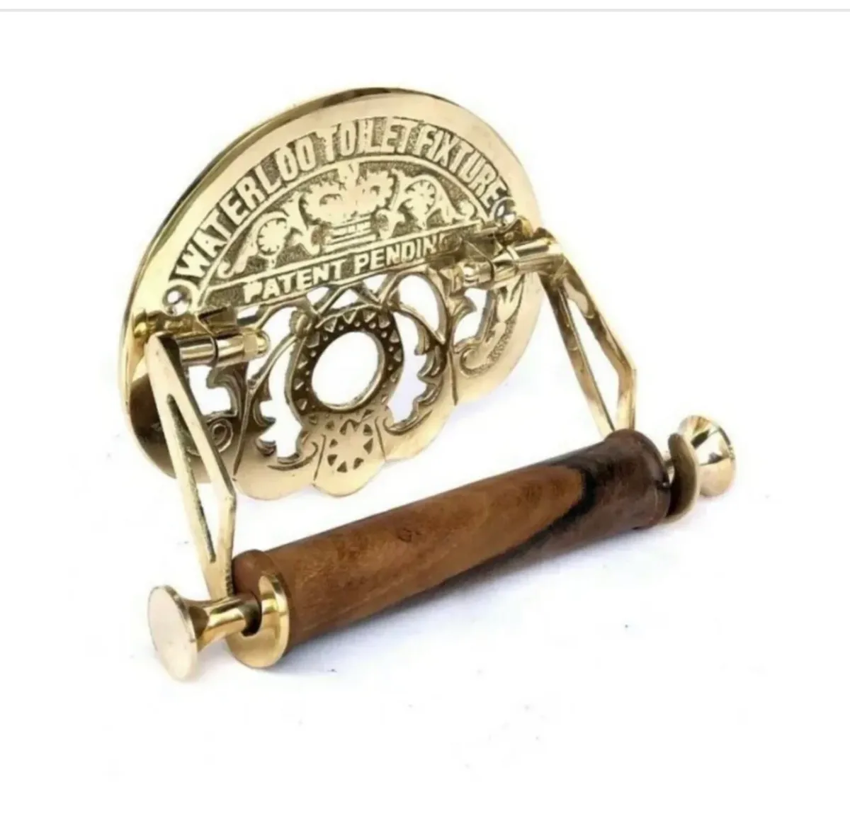 New Solid Brass Toilet Roll Holder Retro - Image 2
