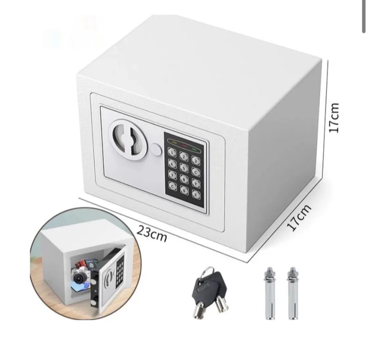 Compact Digital Steel Safe Home Security NEW