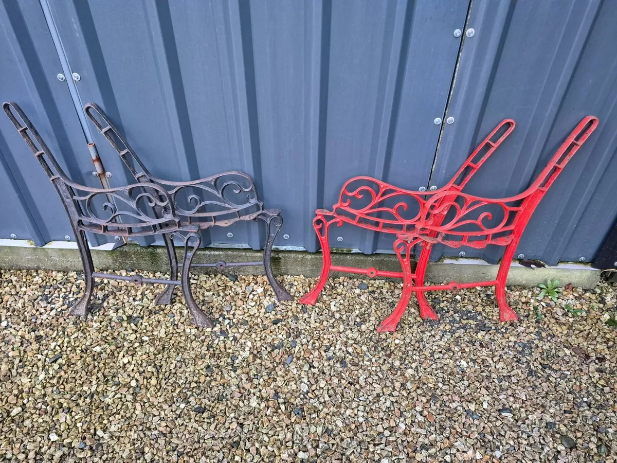 Cast iron Garden bench ends