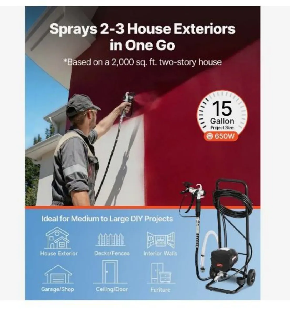 Stand Airless Paint Sprayer - Image 3