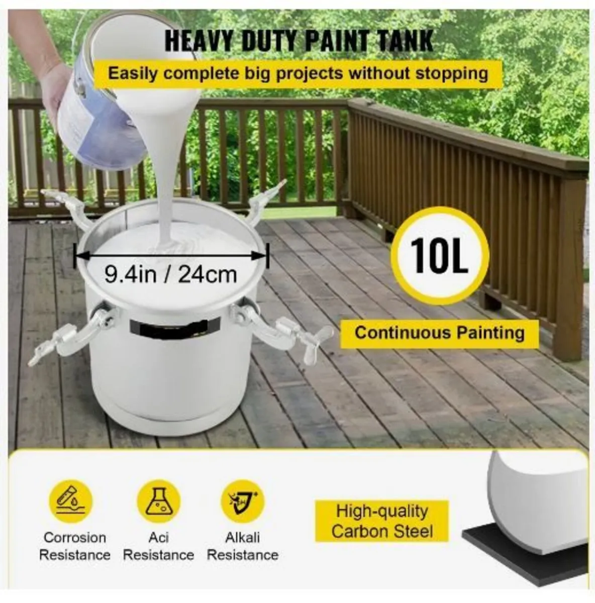 Commercial Paint Pressure Tank 2.5 Gallons - Image 4