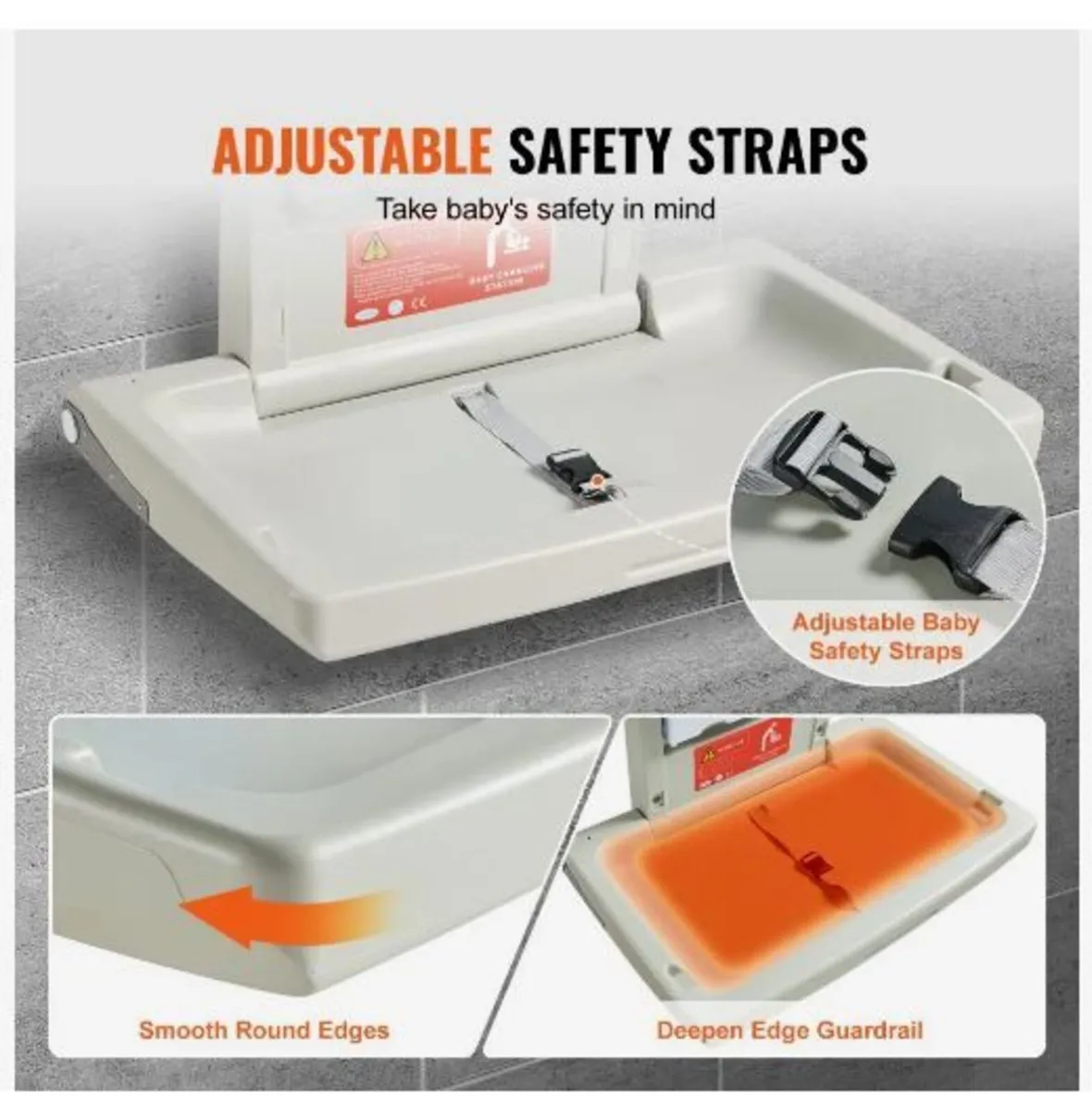 Wall-Mounted Baby Changing Station, - Image 4