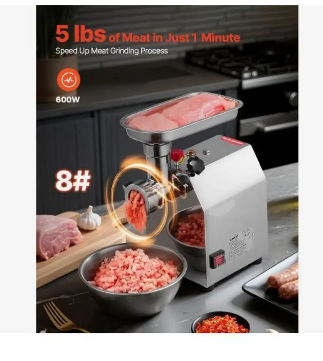 Commercial Electric Meat Grinder - Image 2