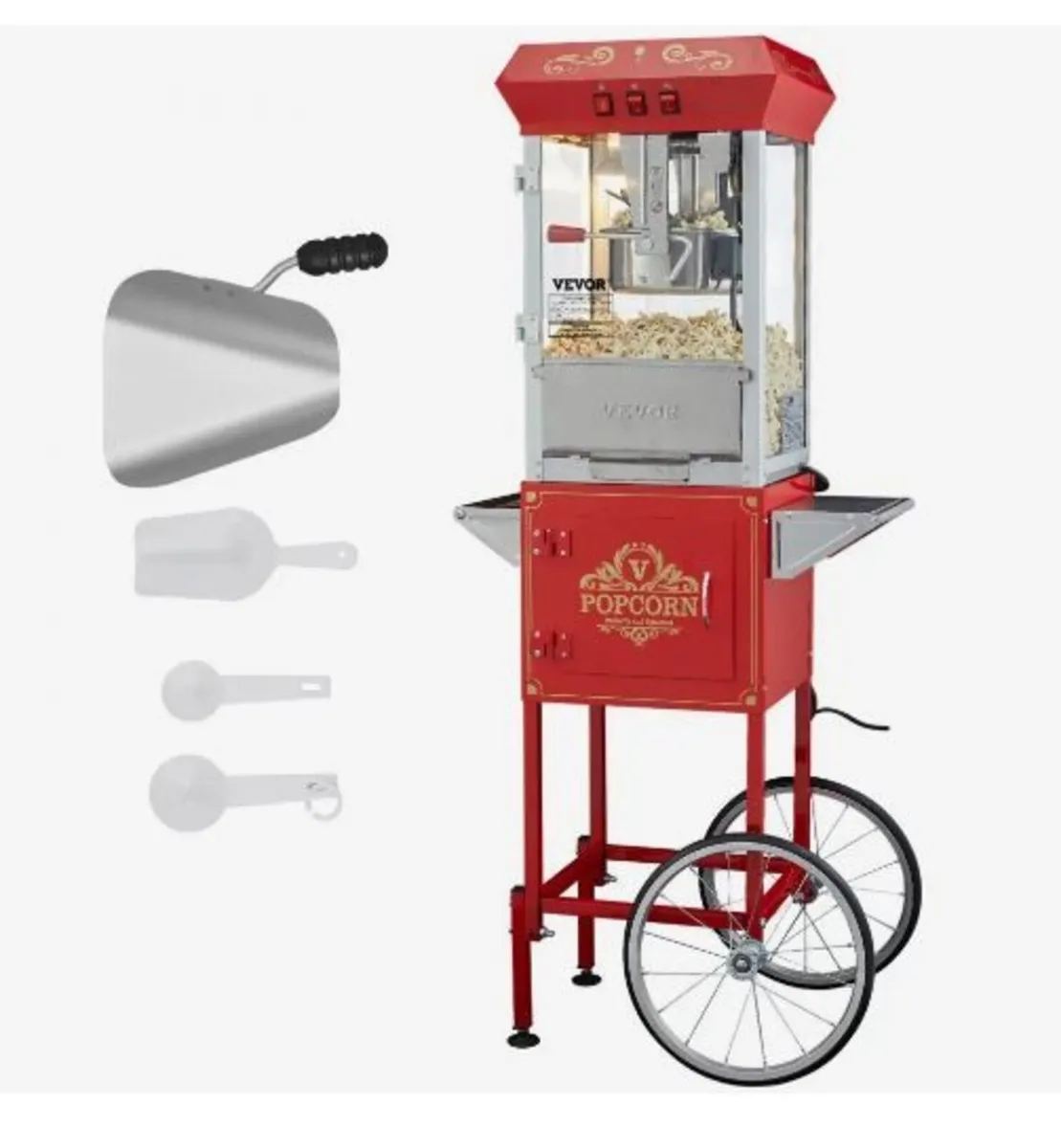 Popcorn Maker with Cart, 850W - Image 1