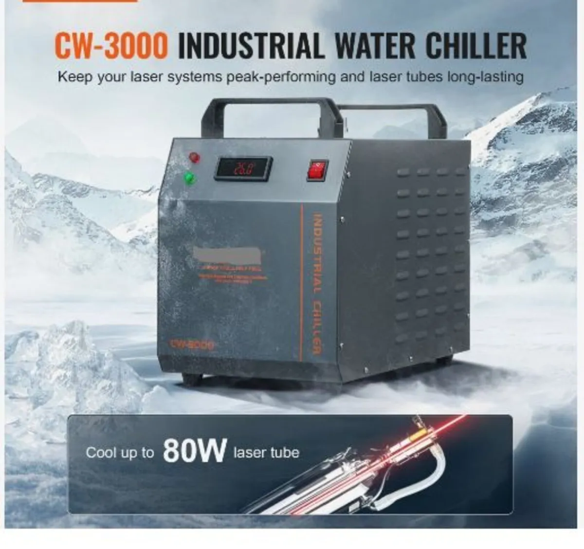 Industrial Water Chiller, CW-3000 - Image 3