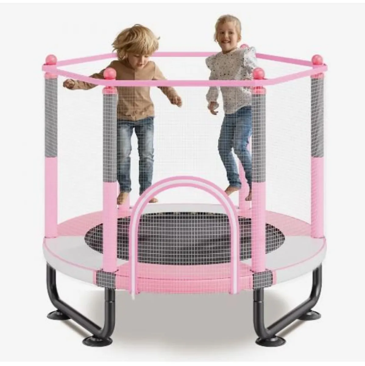 60" Kids Trampoline, 5FT Indoor Outdoor - Image 1