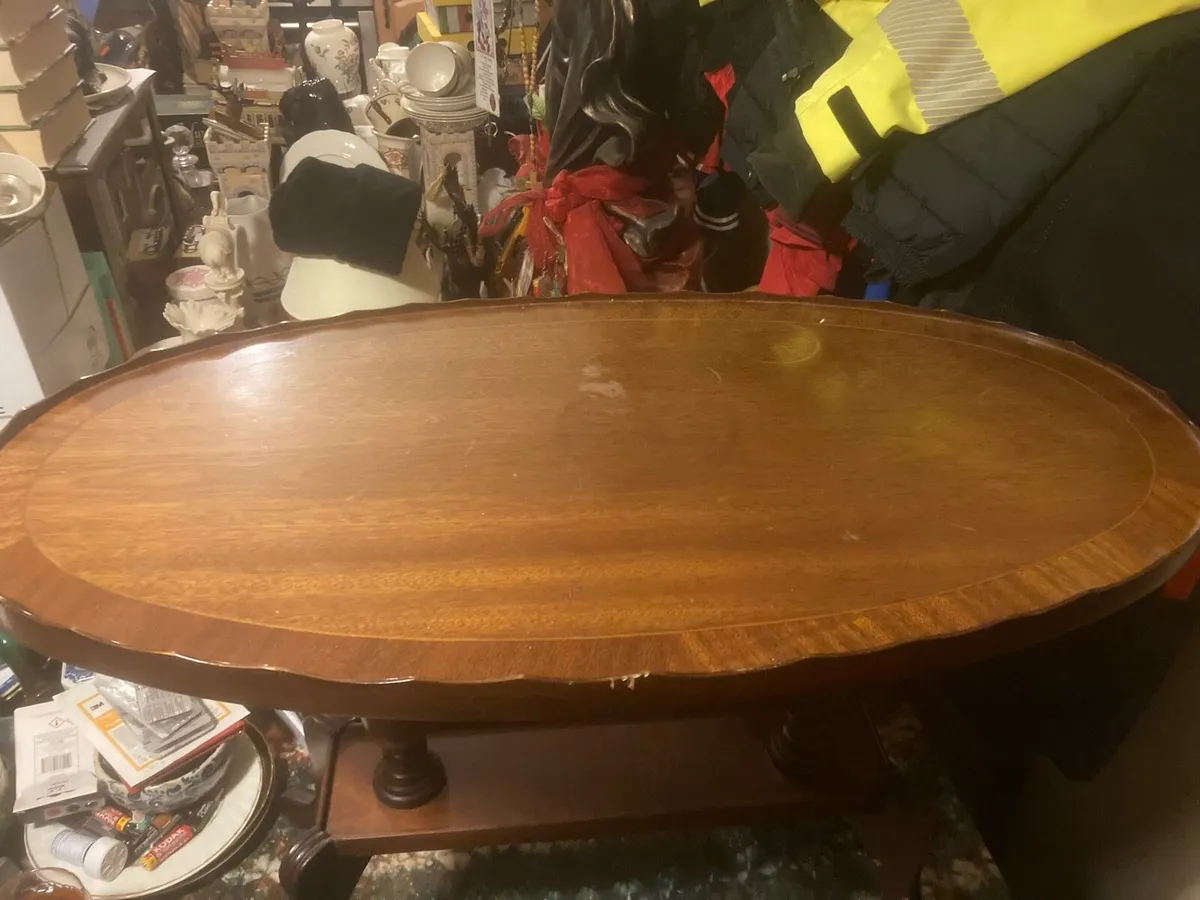 Vintage yew table - Image 3