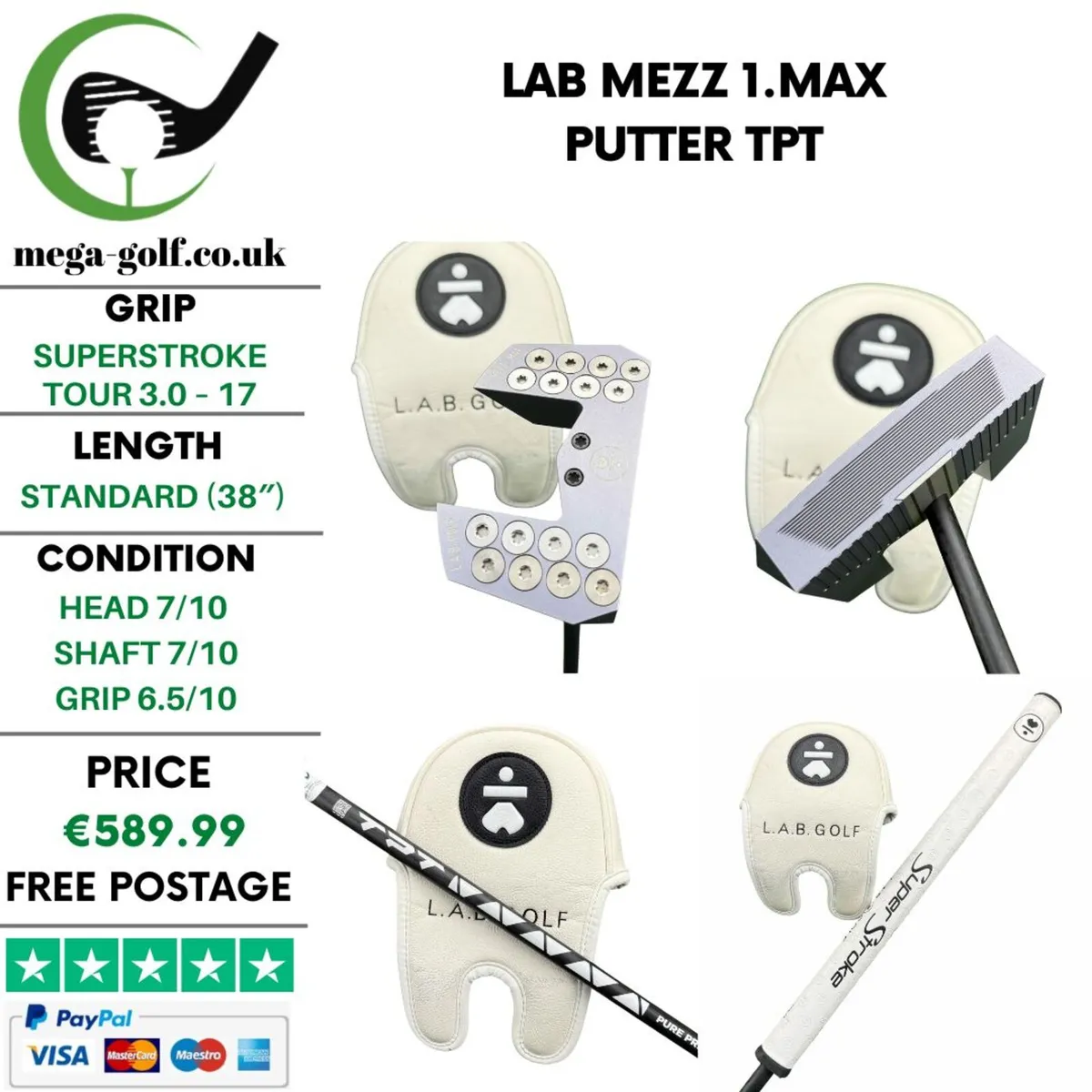 Lab Mezz 1.Max Putter / TPT / 38″ - Image 1