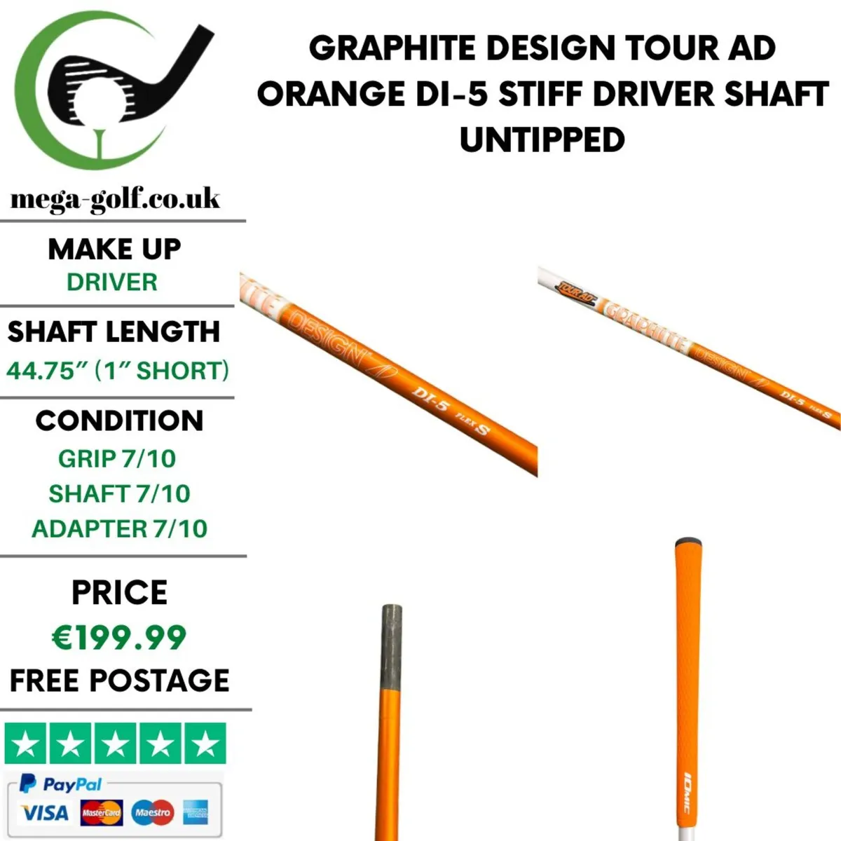 Graphite Design Tour AD Orange DI-5 Stiff Shaft - Image 1