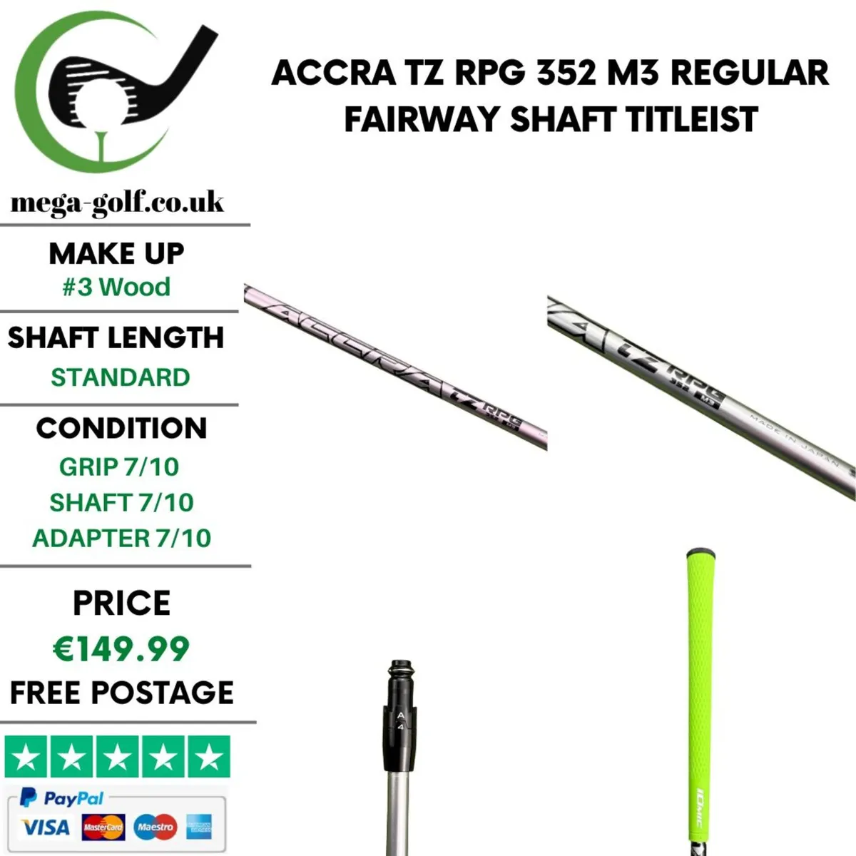 Accra TZ RPG 352 M3 Regular Fairway Shaft - Image 1