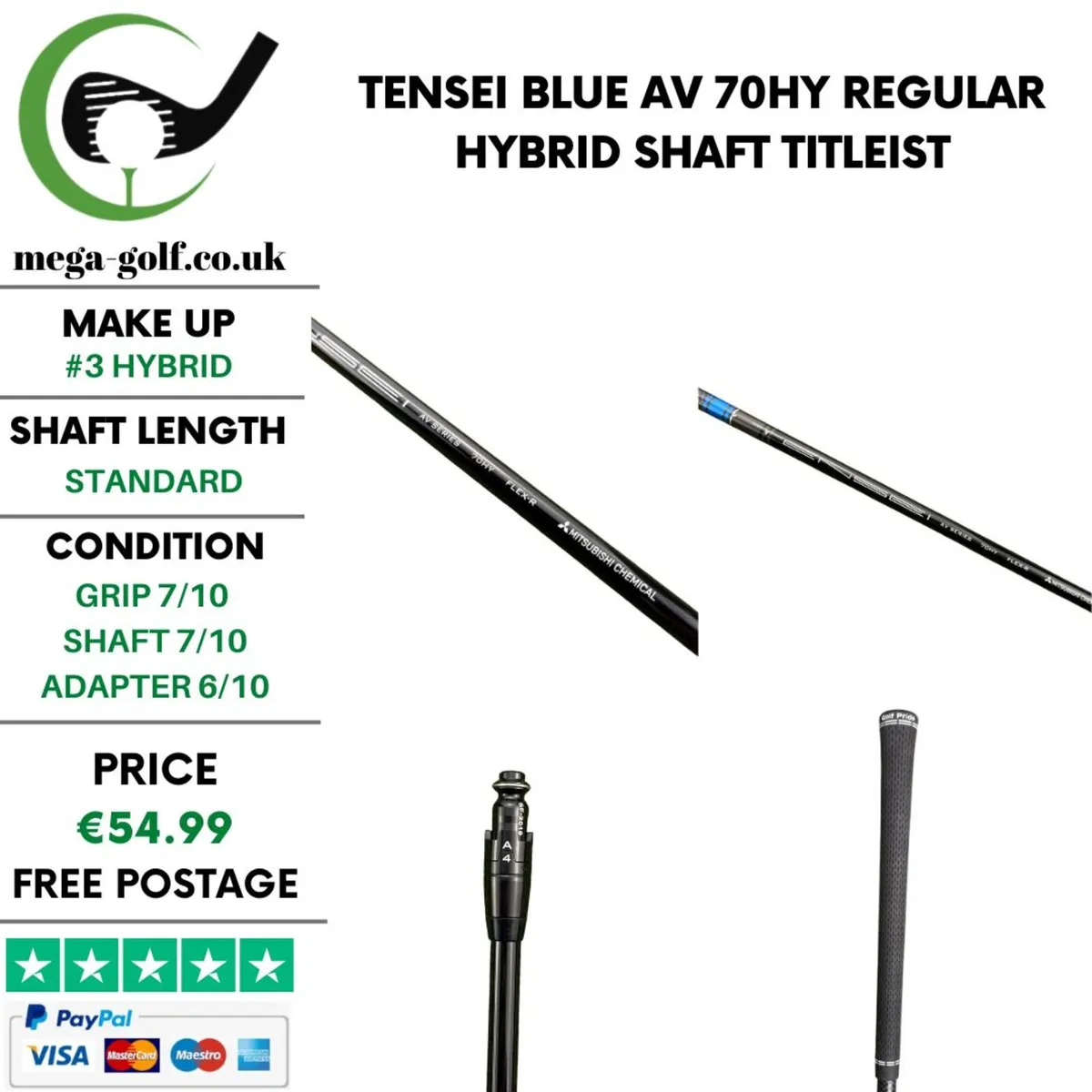 Tensei Blue AV 70HY Regular Hybrid Shaft - Image 1