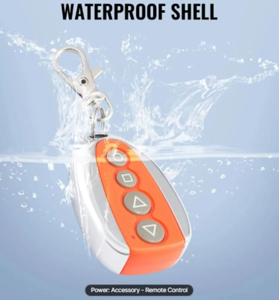 Sliding Gate Opener Remote, 40 Meters Range, 4- - Image 4