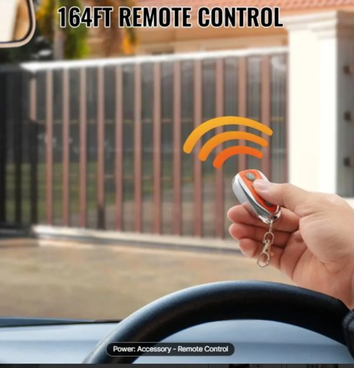 Sliding Gate Opener Remote, 40 Meters Range, 4- - Image 2