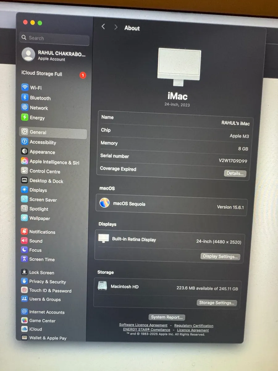 imac 2023 24 inch rarely used - Image 2