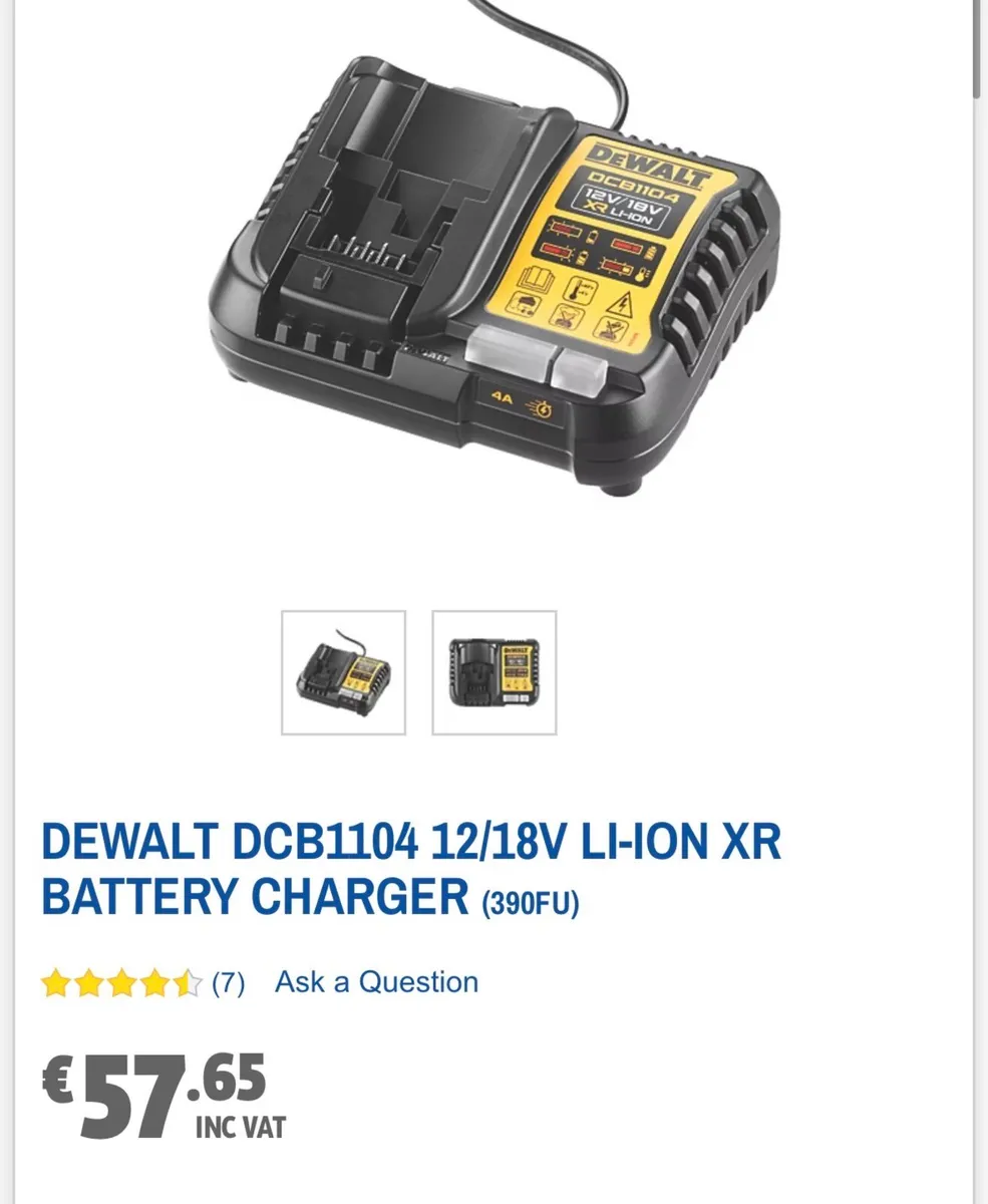 dewalt 18v charger new