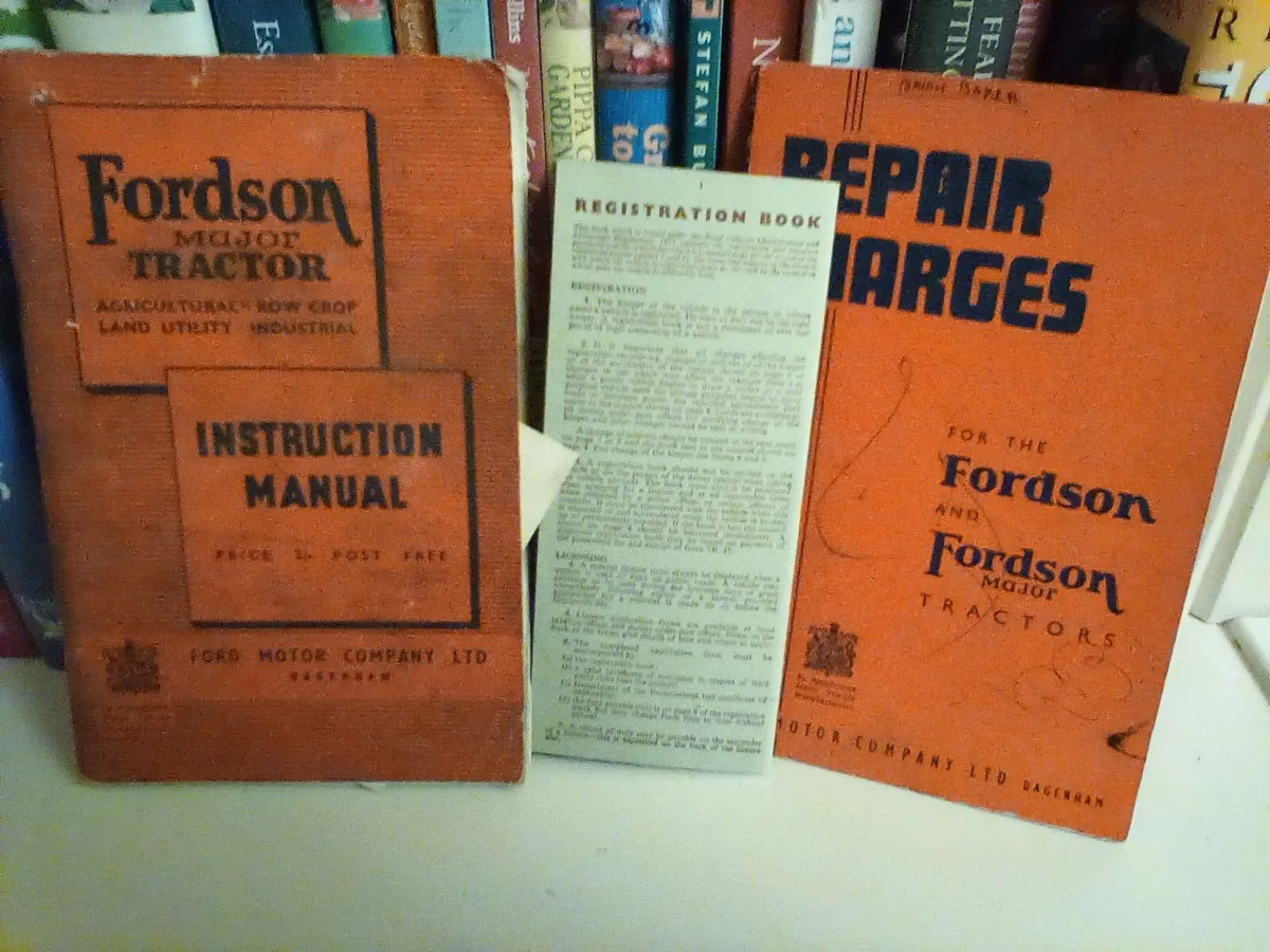 Vintage fordson major books - Image 2