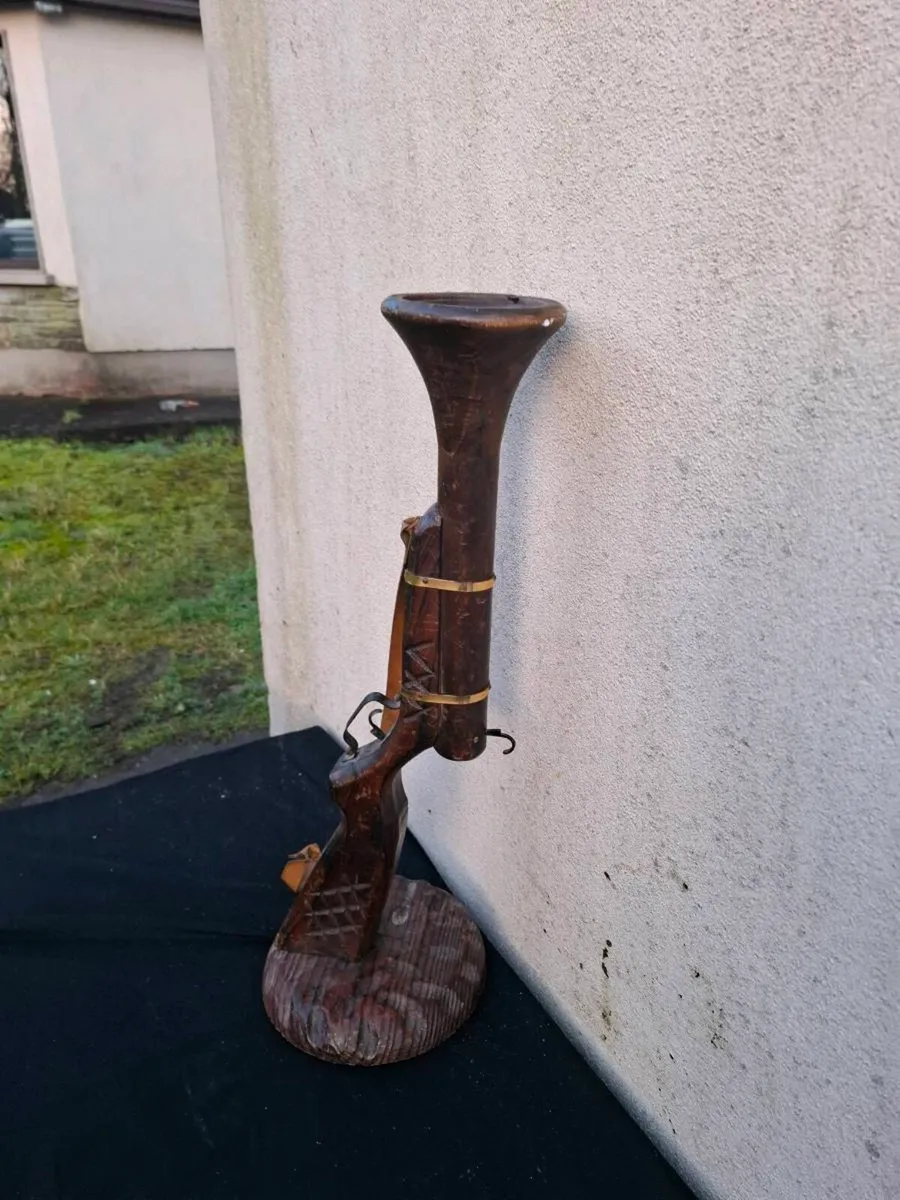 Very unusual wood plant decor - Image 1