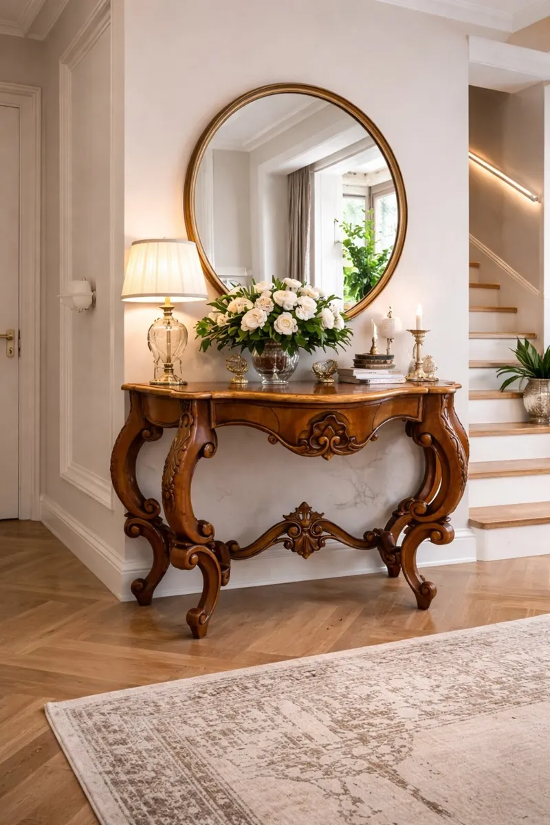 French Rococo/ Louis XV Style Console Table - Image 2