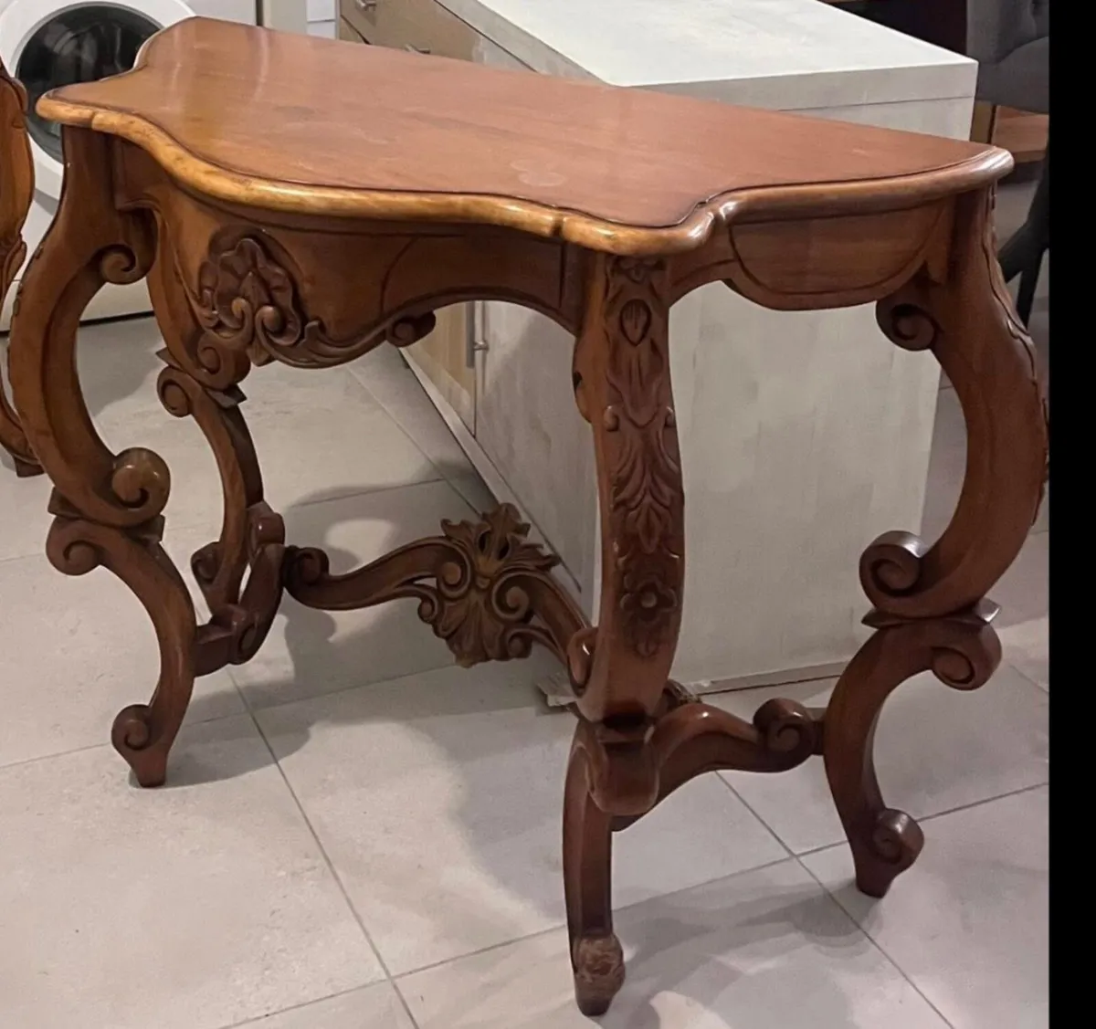 French Rococo/ Louis XV Style Console Table - Image 3