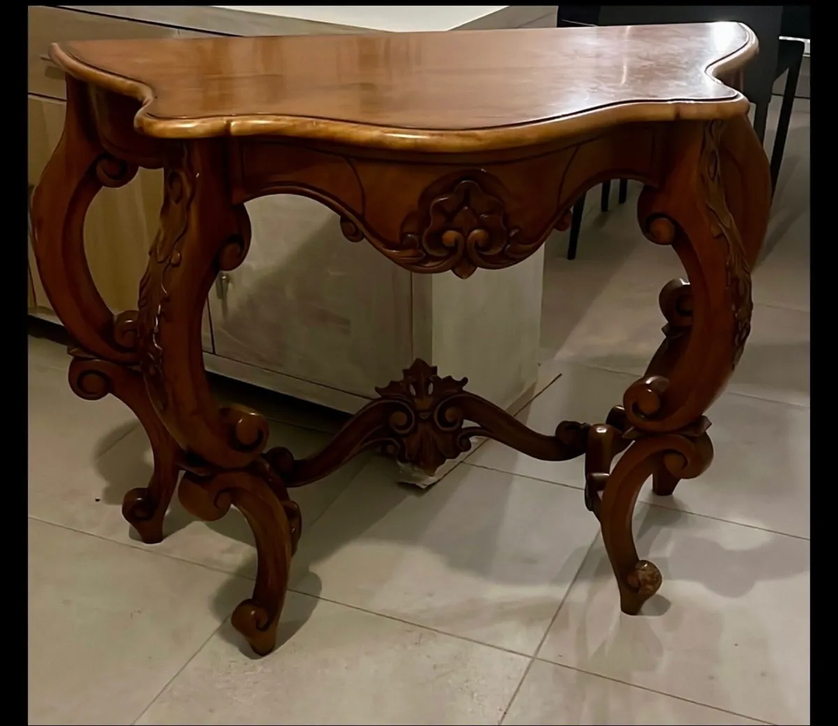 French Rococo/ Louis XV Style Console Table - Image 4