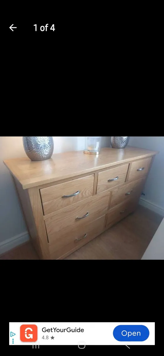 Solid oak dresser / unit - Image 1