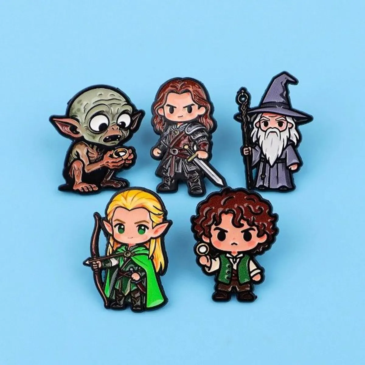 Lord of the Rings Enamel Pin Bundle (5-Pack) - Image 1