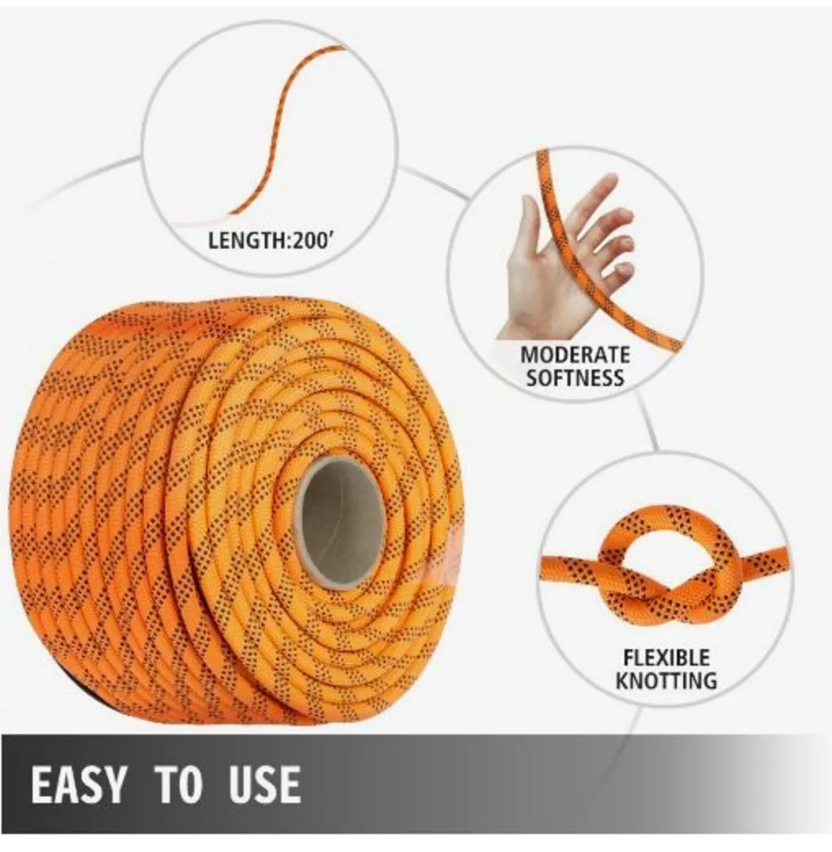 Polyester Rope 7/16" x 200', Load and Pulling Rope - Image 3