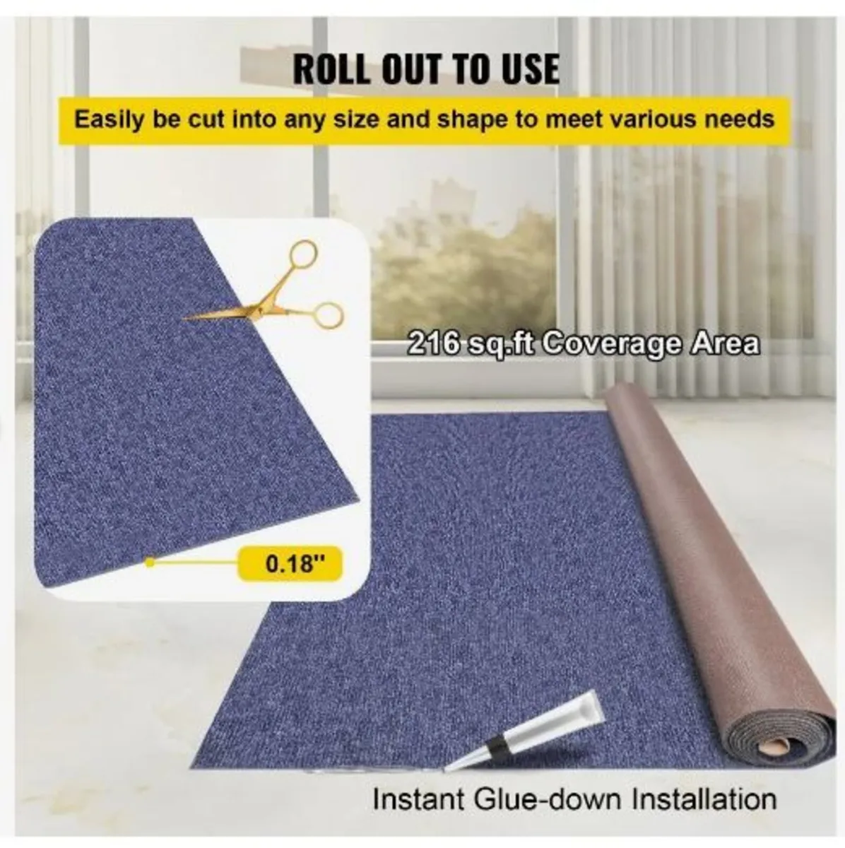 Indoor Outdoor Rug Carpet 5.9x36ft Outdoor - Image 4